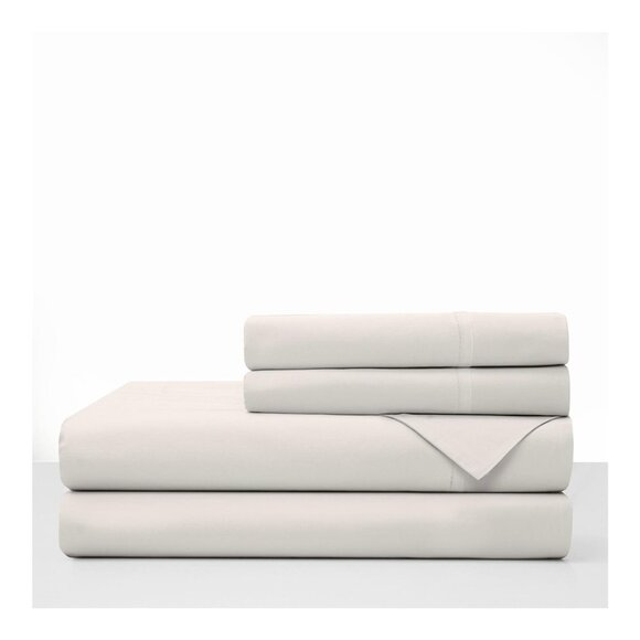 Farm to Home Full Sheet Set - Organic Cotton & Tencel Lyocell, Eco-Friendly, Whi - Picture 3 of 7